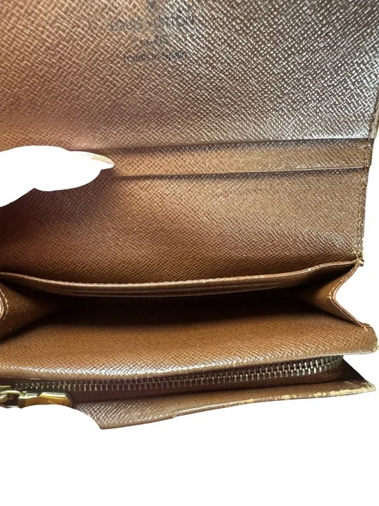 Louis Vuitton Monogram Canvas Wallet in Brown and Gold - Picture 6 of 11